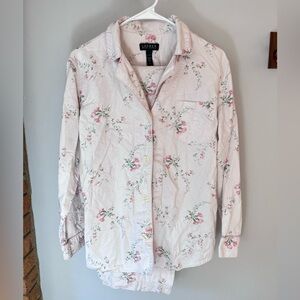 Ralph Lauren Pink and Green Floral Pajamas